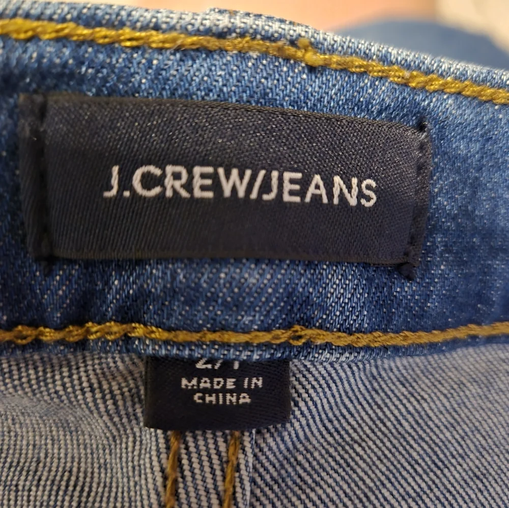 J. Crew Jeans 27p Button fly distressed skirt - Picture 7 of 8